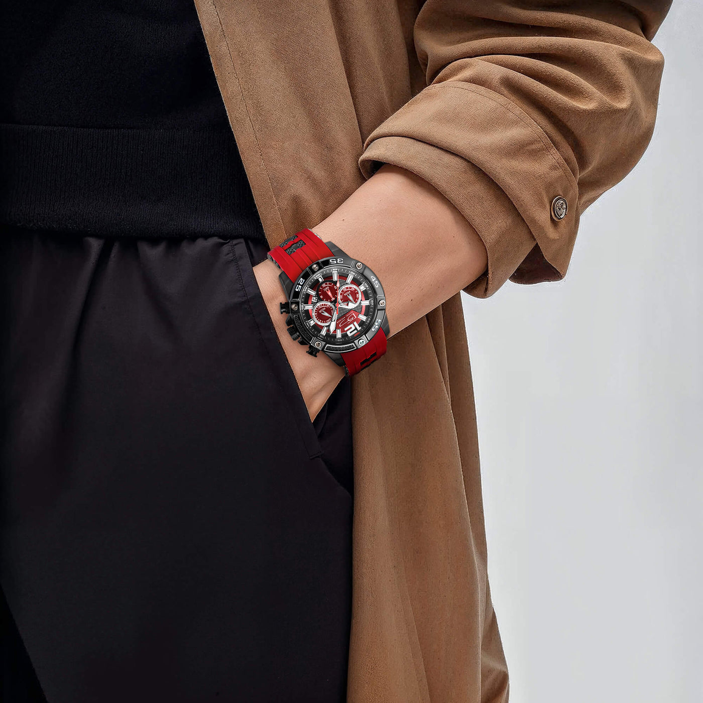 Daniel Steiger Adventurer Red Men's Watch & Sunglasses