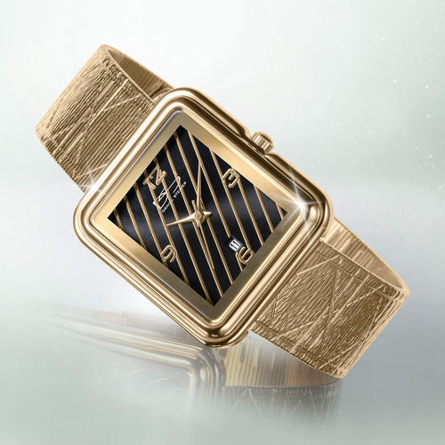 Daniel Steiger Parisian Mesh Gold Ladies Watch