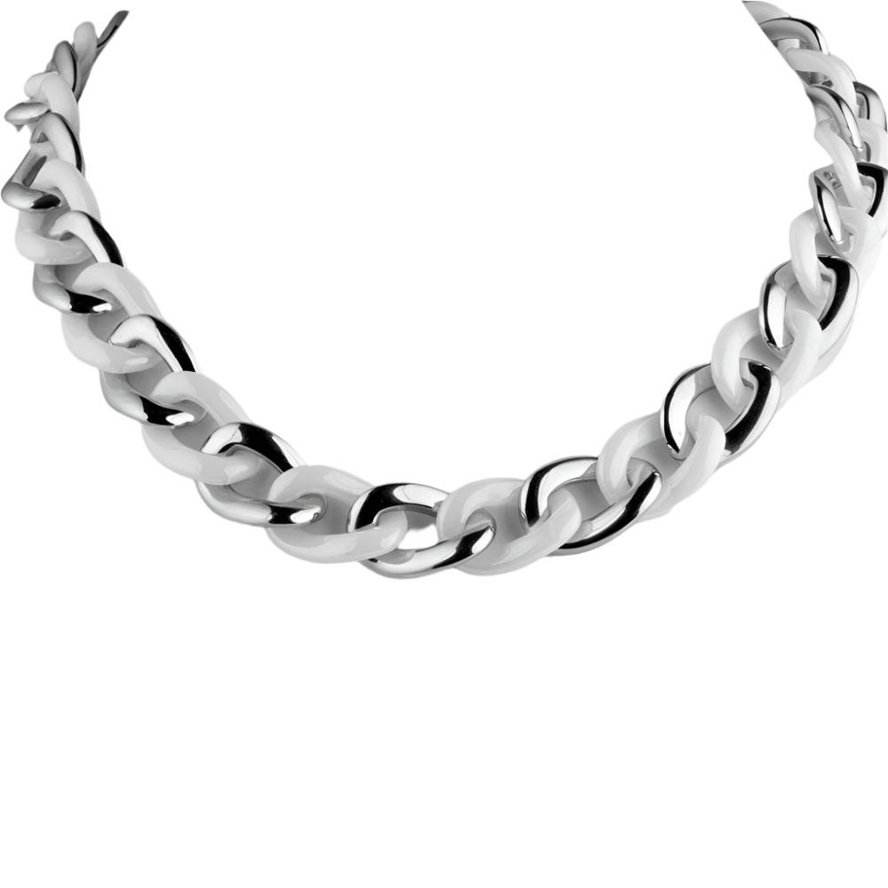 Daniel Steiger Ceramica White Necklace