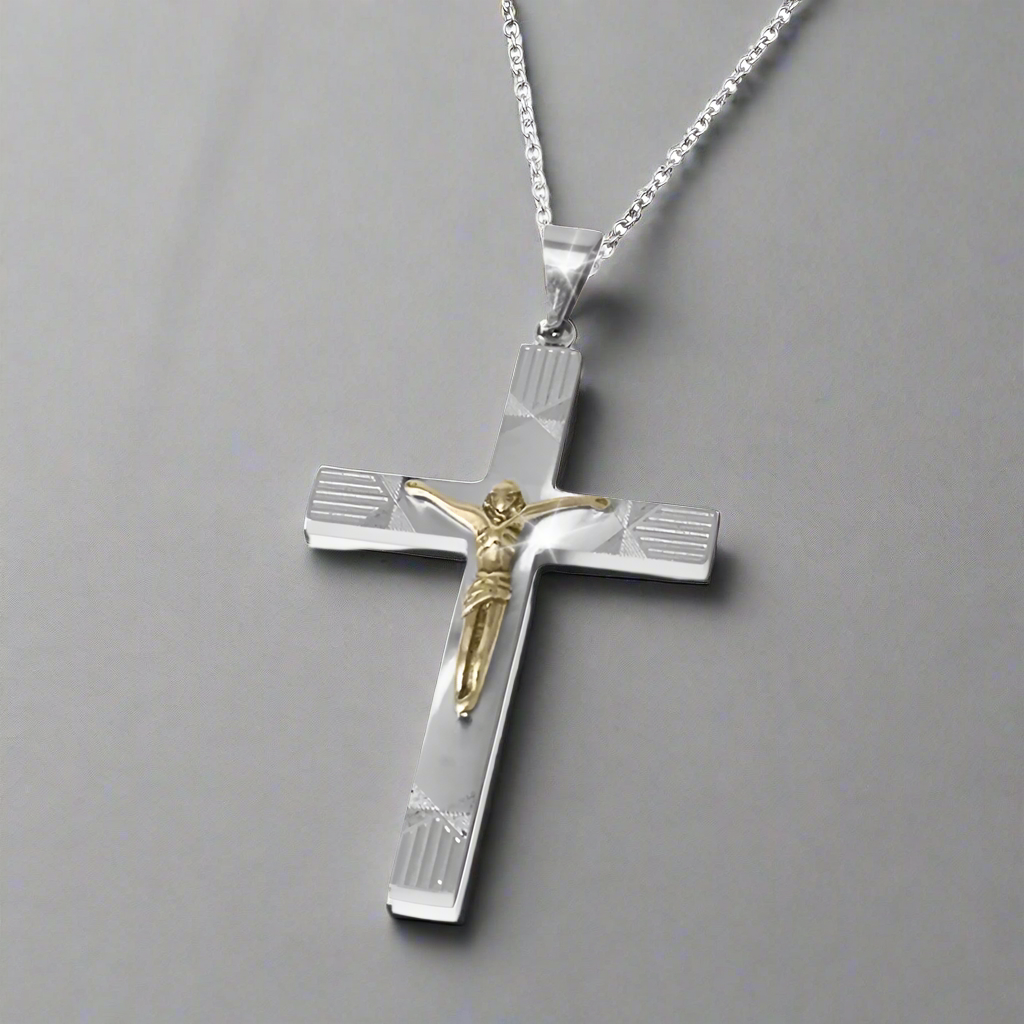 Two-Tone Crucifix