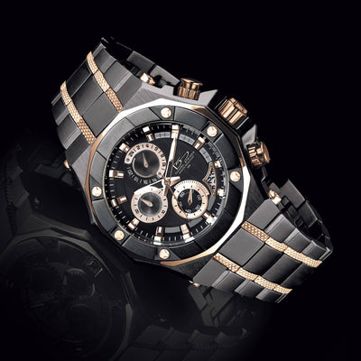 Daniel Steiger Phantom Rose Gold & Black Watch