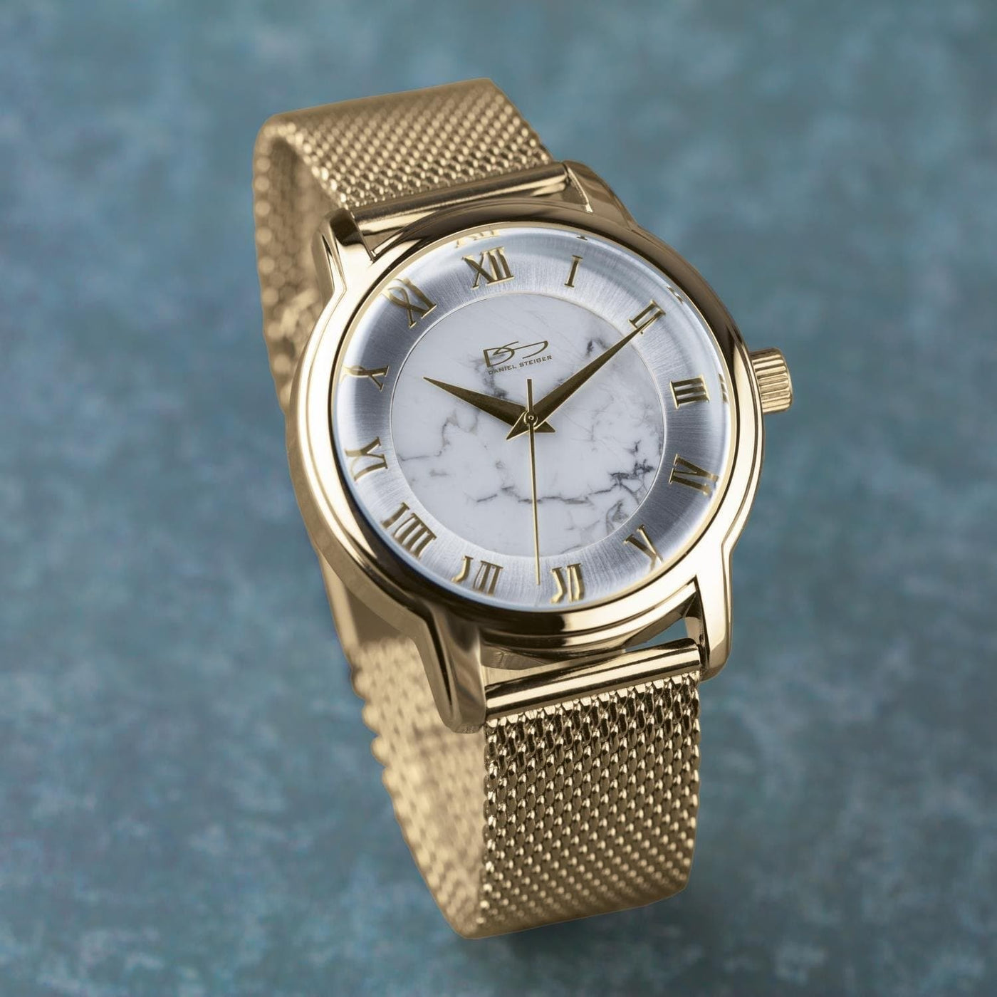 Daniel Steiger Marble Mesh Warm Gold Watch