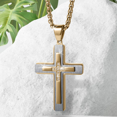 Daniel Steiger Trilogy Men's Cross Pendant