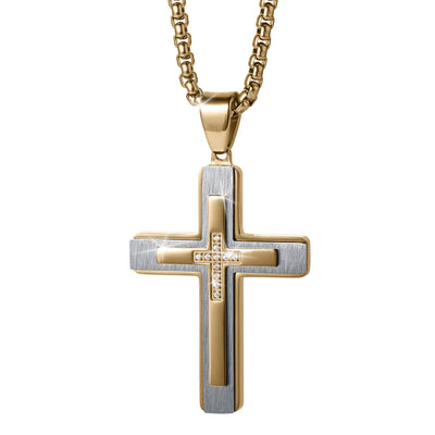 Daniel Steiger Trilogy Men's Cross Pendant