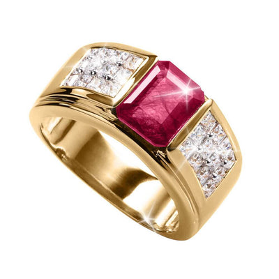 Daniel Steiger Ruby Inferno Men's Ring