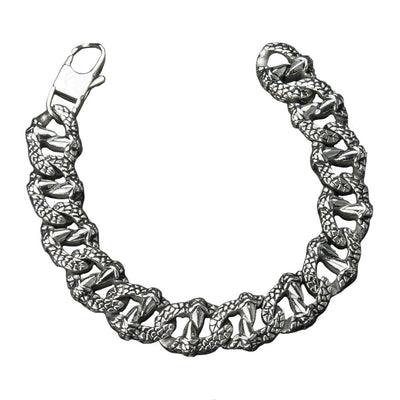 Dragon Claw Bracelet crafted from stainless steel, featuring a bold male design with intricate claw-inspired links, perfect for adding an edgy touch to any jewelry collection.