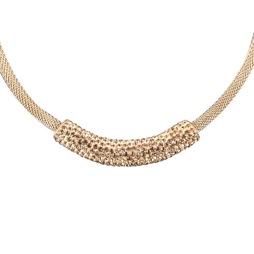 Daniel Steiger Crystal Contessa Rose Gold Necklace