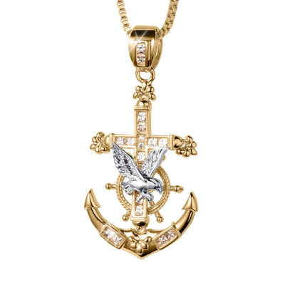 Daniel Steiger Anchor & Eagle Pendant