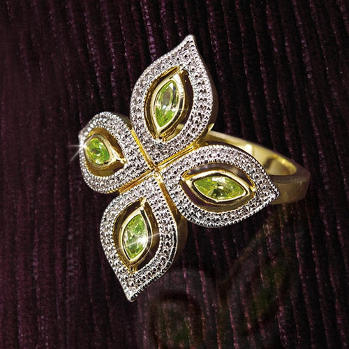 Daniel Steiger Peridot Bali Ring