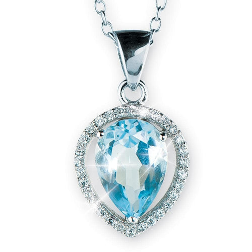 Daniel Steiger Topaz Pear Cut Pendant